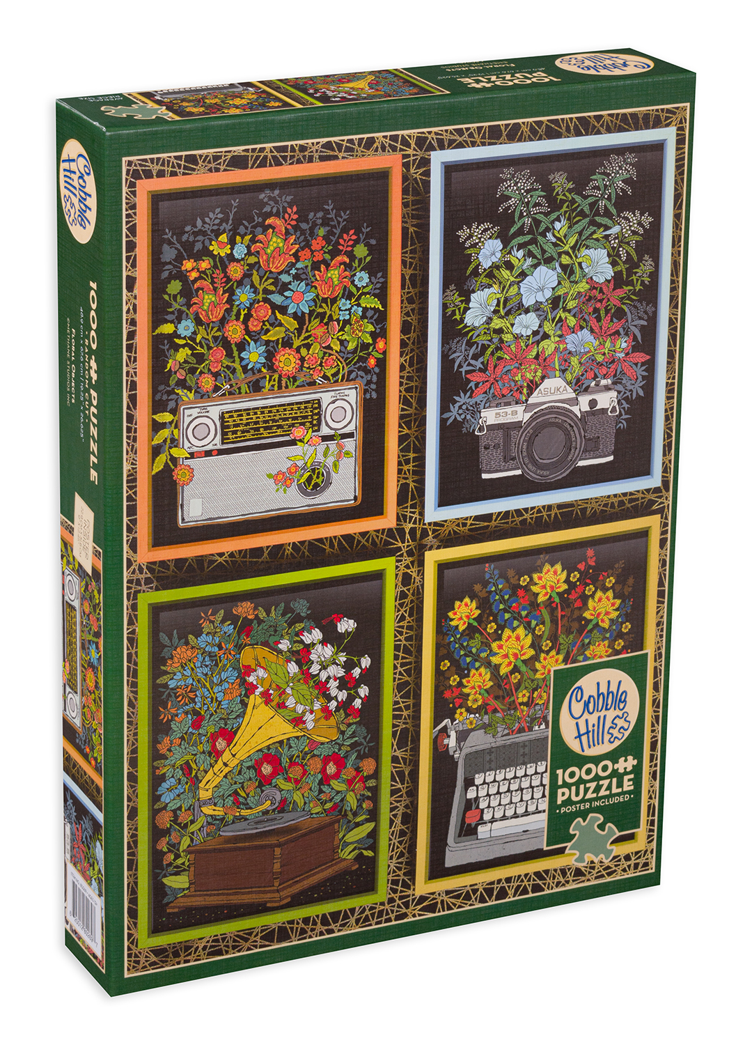 Puzzle Cobble Hill din 1000 de piese - Flori