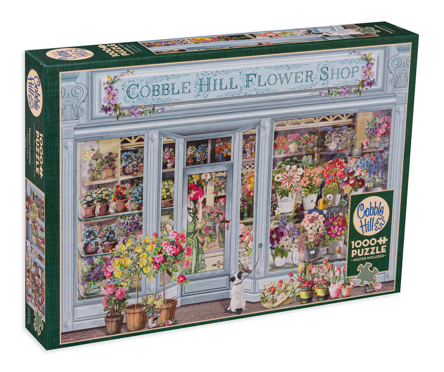 Puzzle Cobble Hill din 1000 de piese - Flori în Paris