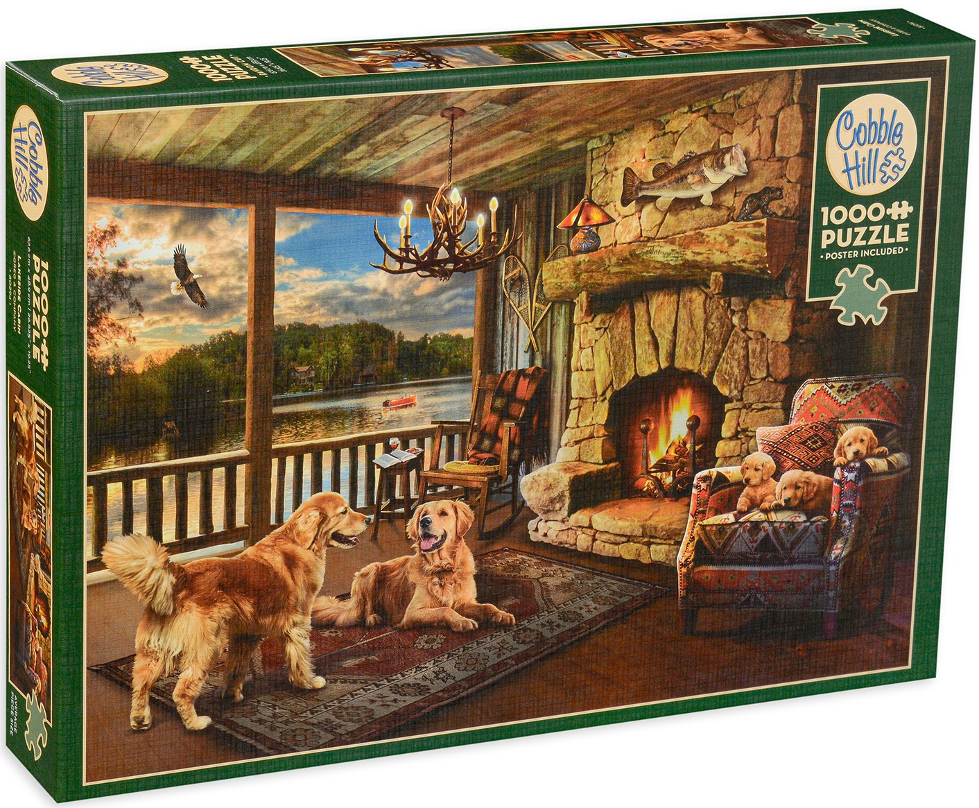 Puzzle Cobble Hill din 1000 de piese - Confort langa semineu