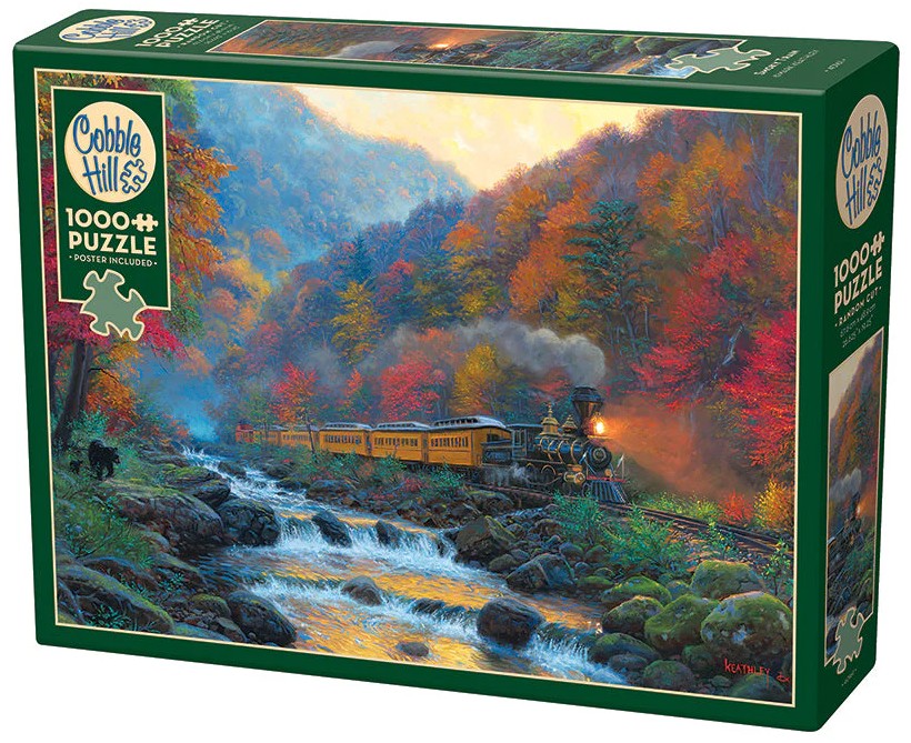 Puzzle Cobble Hill din 1000 de piese - Trenul de la orizont