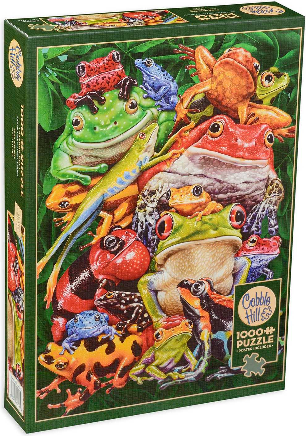 Puzzle Cobble Hill din 1000 de piese - Broscute