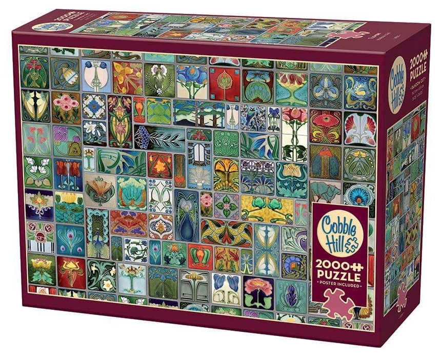 Puzzle Cobble Hill din 2000 de piese - Plăci decorative