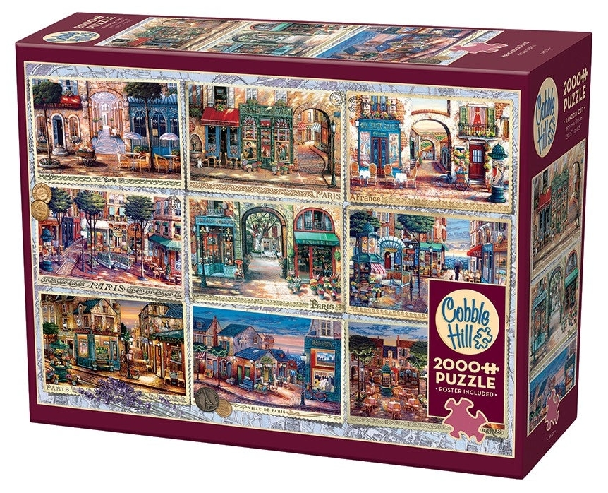 Puzzle Cobble Hill din 2000 de piese - Amintiri din Paris