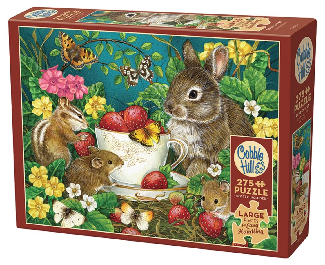 Puzzle Cobble Hill din 275 piese - Căpșuni dulci