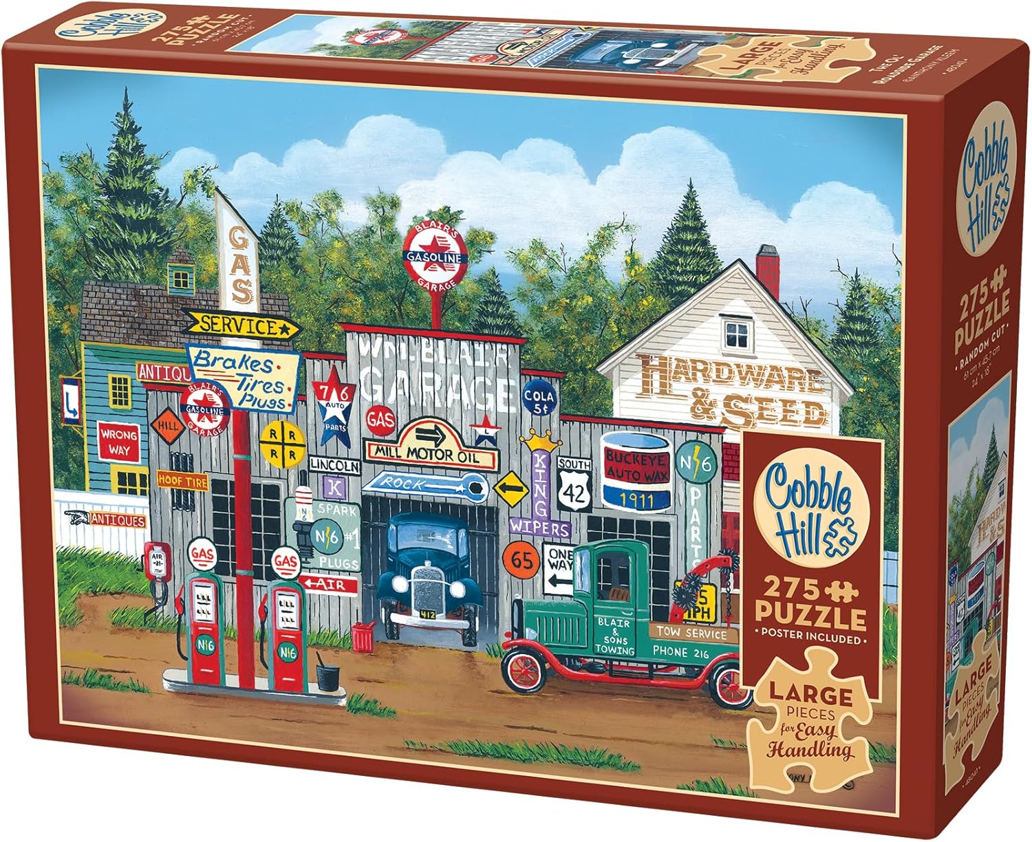 Puzzle Cobble Hill din 275 piese -Vechiul garaj de pe marginea drumului