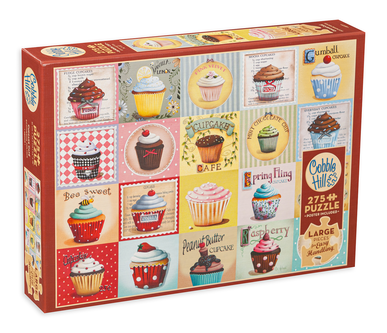 Puzzle Cobble Hill din 275 XXL piese - Cupcake Cafe