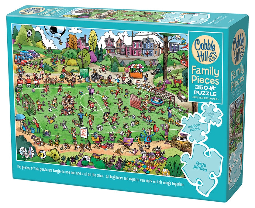 Puzzle Cobble Hill din 350 XXL piese - Poftele fotbalistice