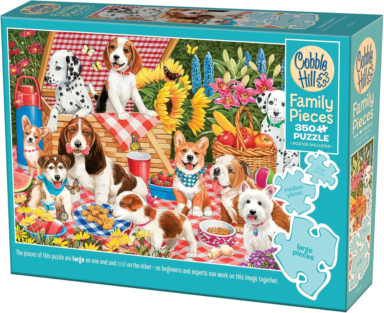 Puzzle Cobble Hill din 350 XXL piese - Petrecere de picnic