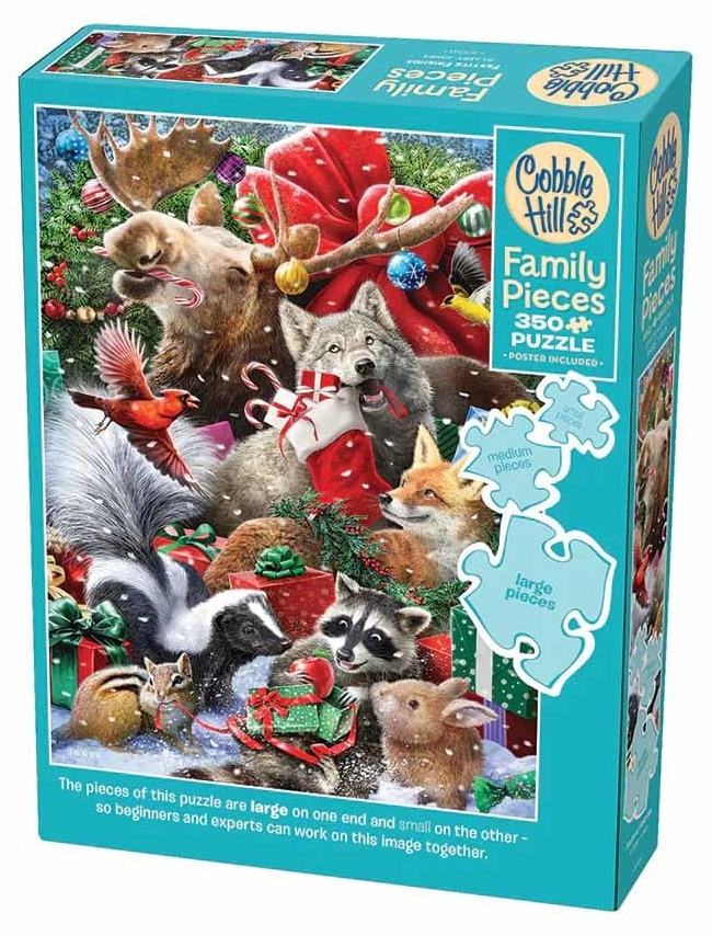 Puzzle Cobble Hill din 350 de piese XXL - Atmosferă festivă