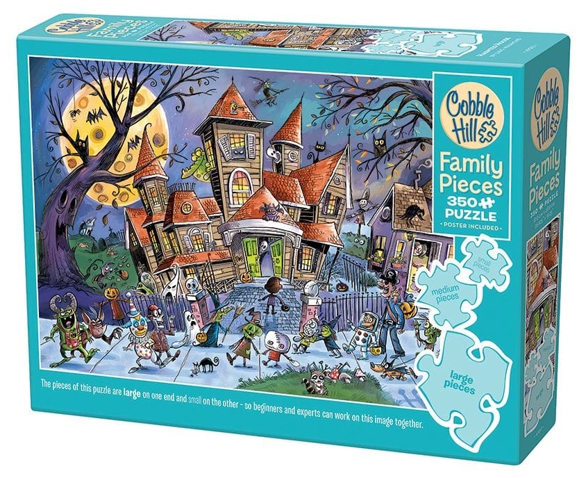 Puzzle Cobble Hill din 350 de piese XXL - Conacul bântuit