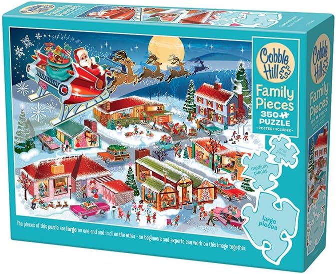 Puzzle Cobble Hill din 350 XXL piese - Sania lui Moș Crăciun