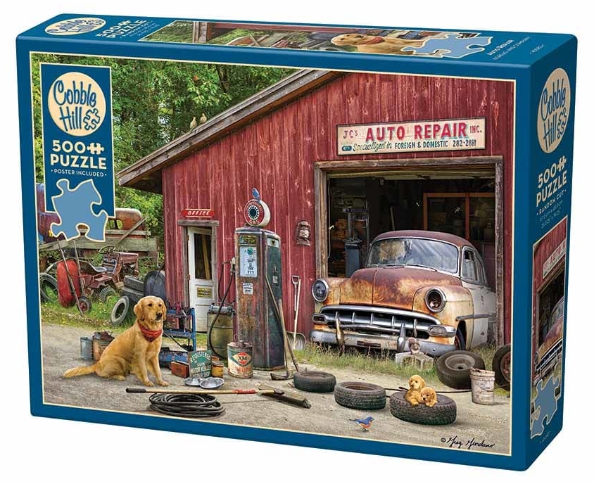 Puzzle Cobble Hill din 500 de piese - Service auto