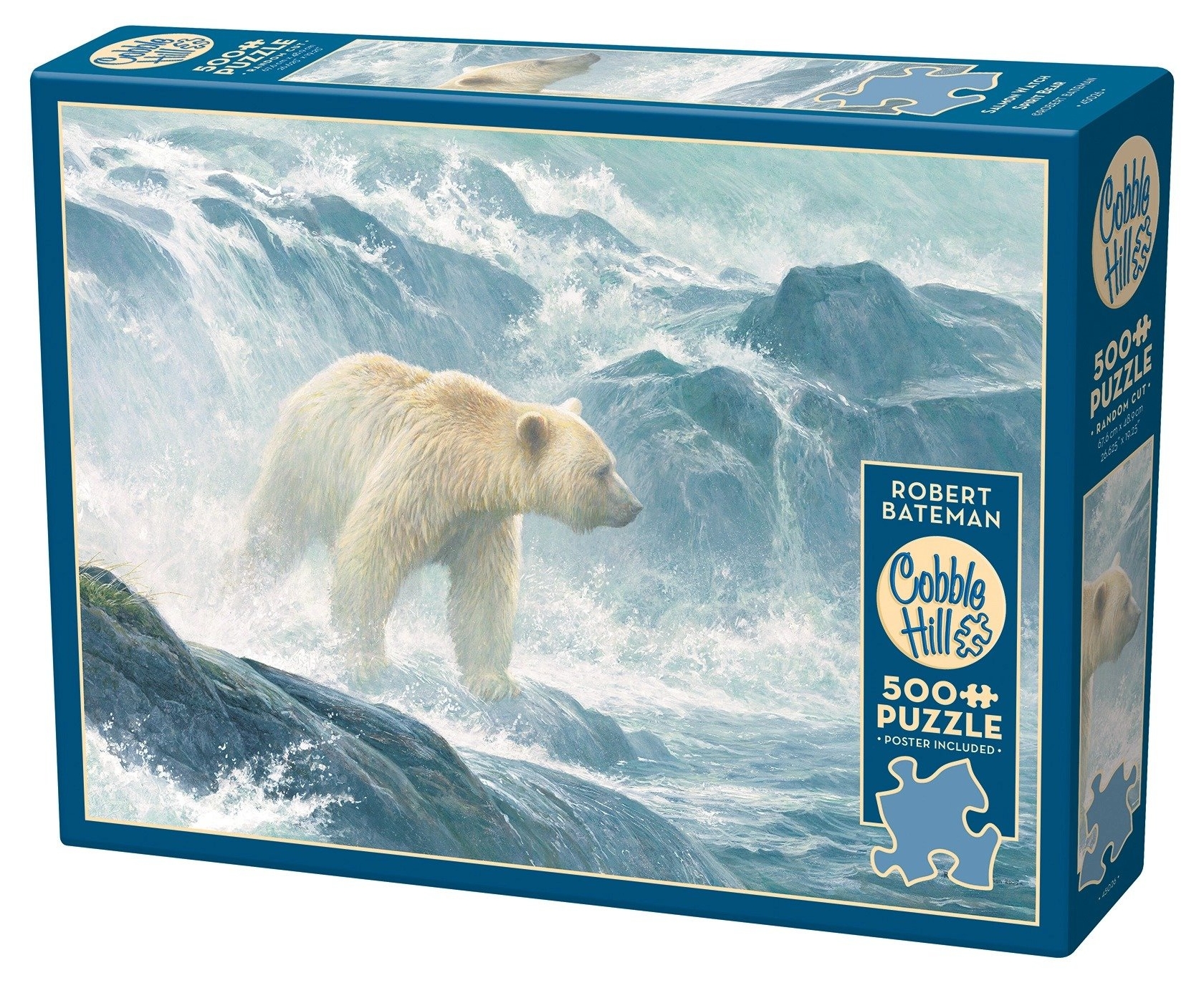 Puzzle Cobble Hill din 500 de piese - Urs polar în sălbăticie