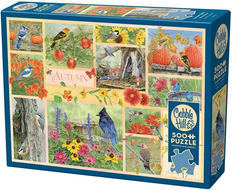 Puzzle Cobble Hill din 500 de piese - Poveste de toamnă în grădină