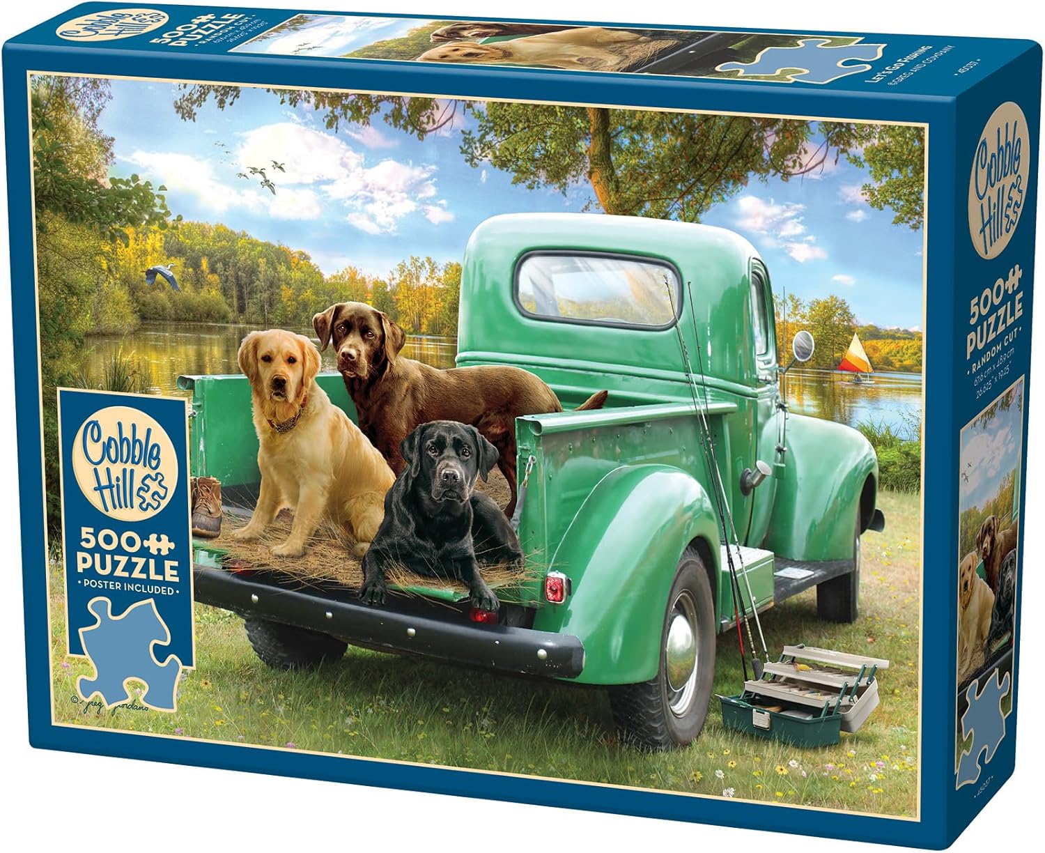 Puzzle Cobble Hill din 500 de piese - Hai să pescuim