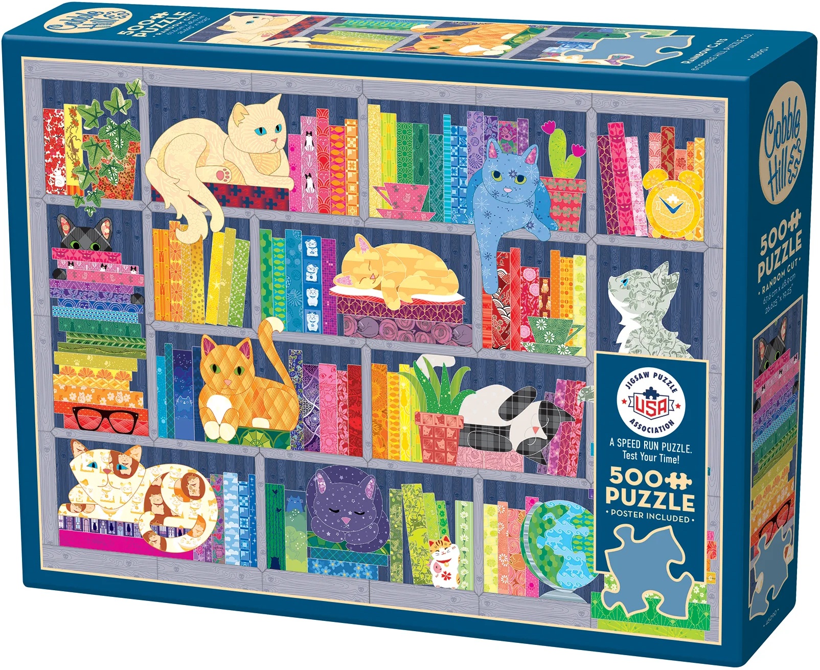 Puzzle Cobble Hill din 500 de piese - Paleta pisicii