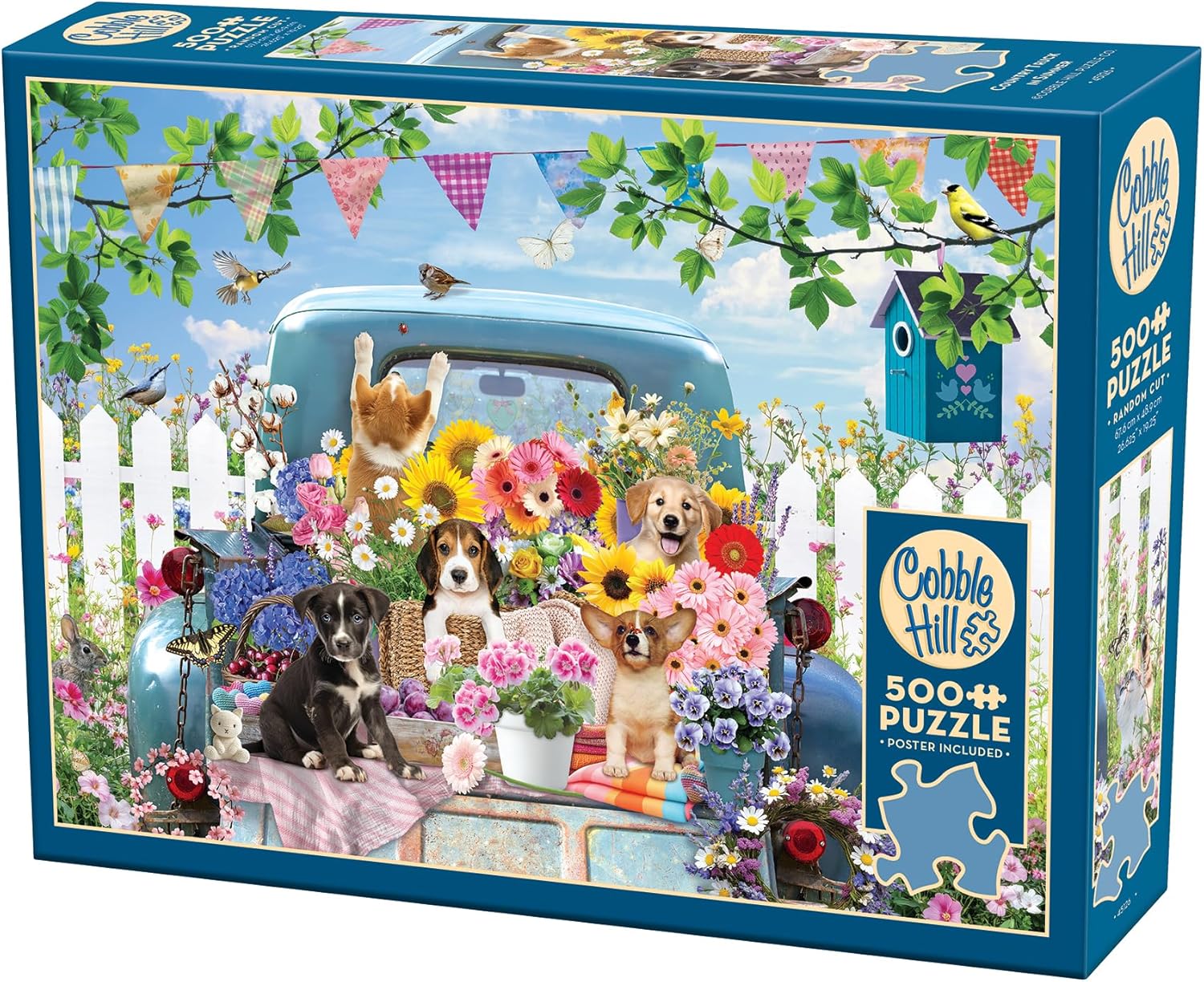 Puzzle Cobble Hill din 500 de piese - Poveste de vară pe roți