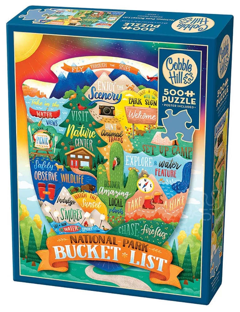 Puzzle Cobble Hill din 500 de piese - Parcul Național: Lista de aventuri