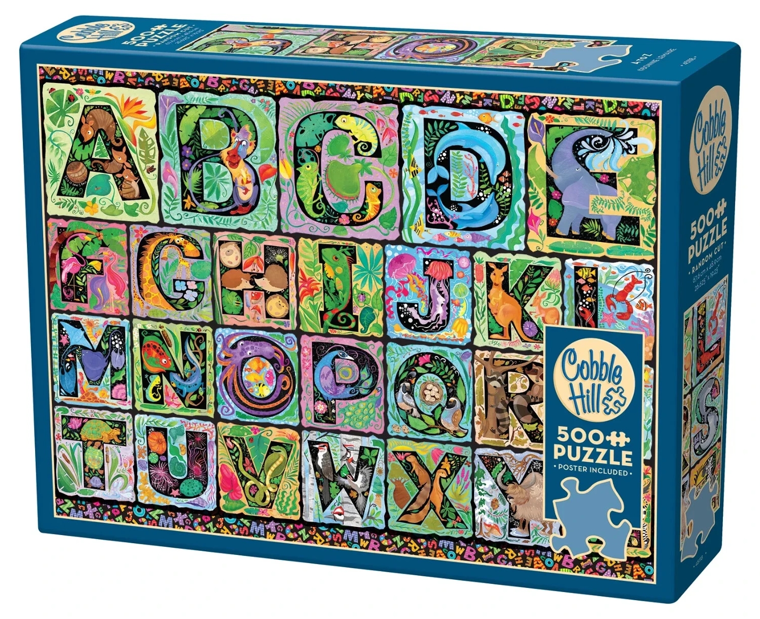 Puzzle Cobble Hill din 500 de piese - De la A la Z