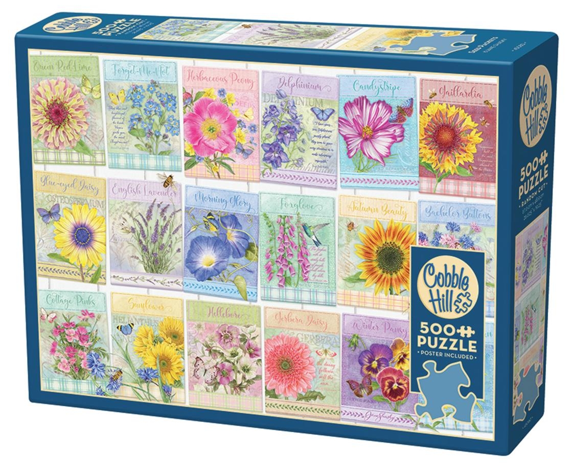 Puzzle Cobble Hill din 500 de piese - Pachete cu semințe de grădină