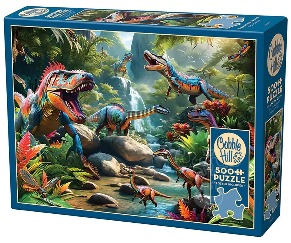 Puzzle Cobble Hill din 500 de piese - Fiare preistorice