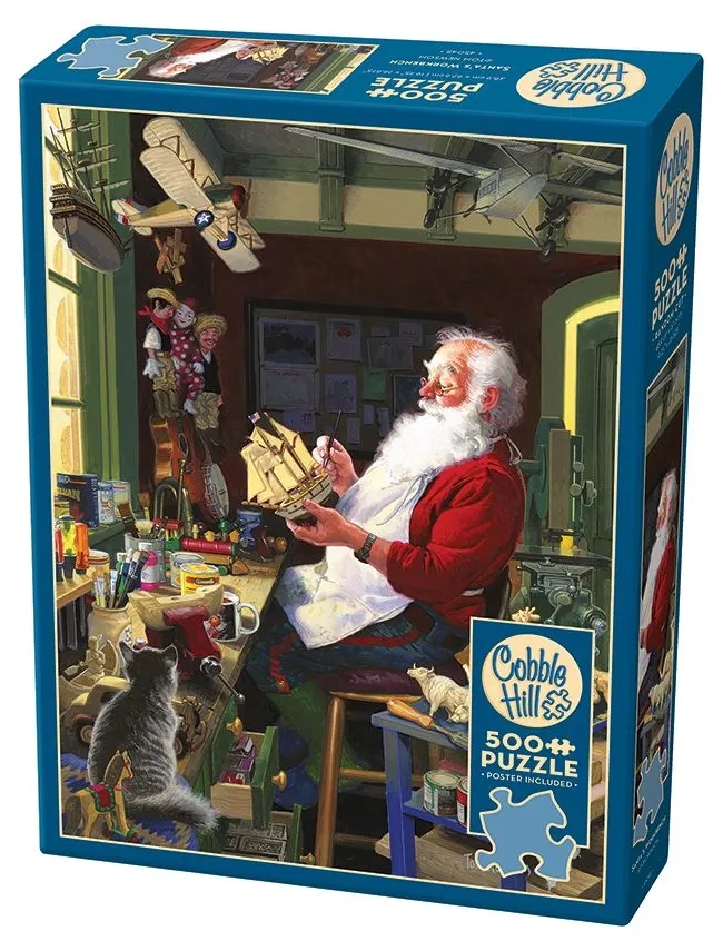 Puzzle Cobble Hill din 500 de piese - Atelierul lui Moș Crăciun