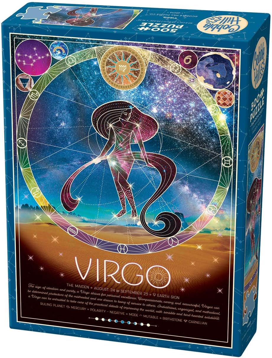 Puzzle Cobble Hill din 500 de piese - Zodiac: Fecioara