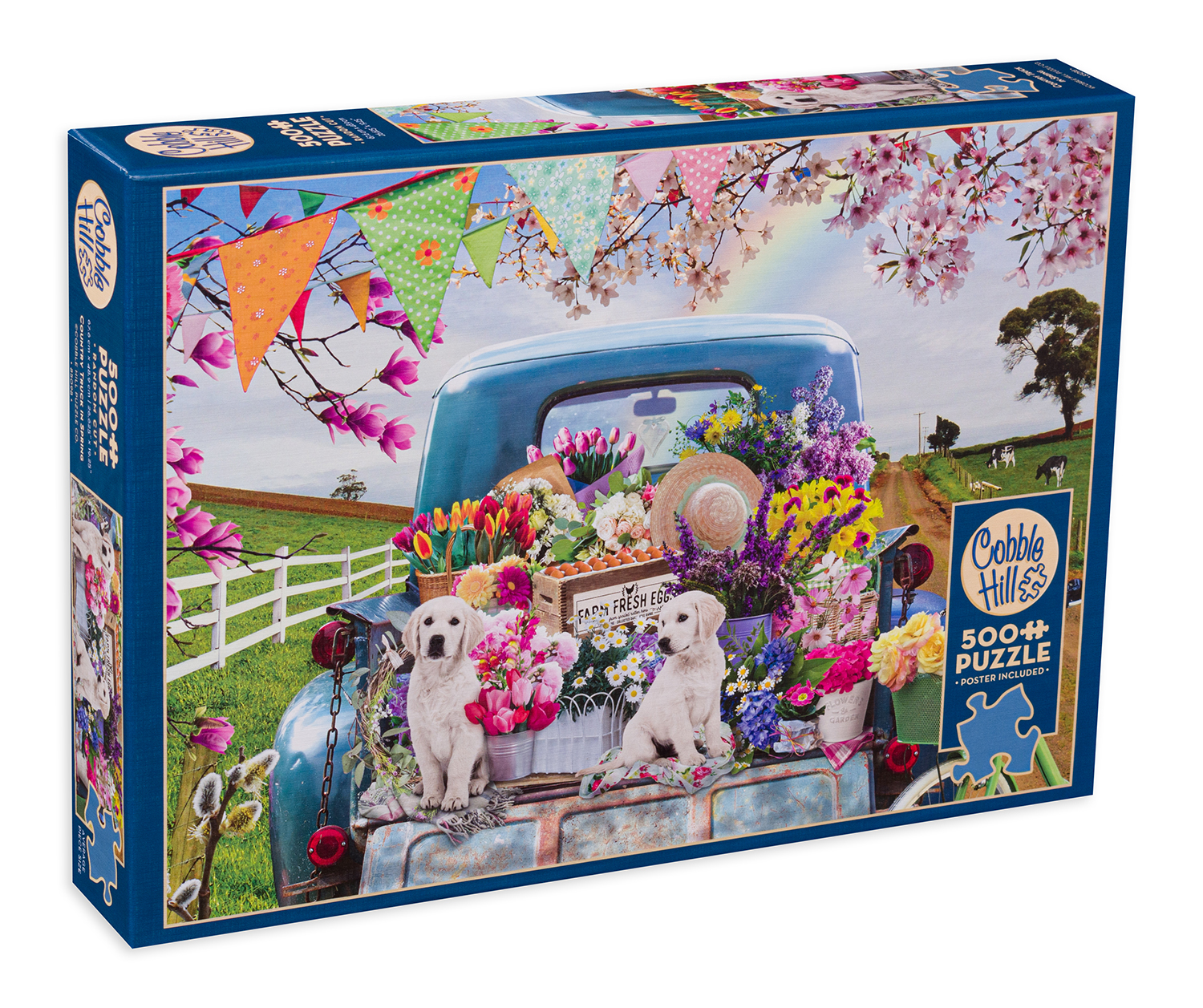 Puzzle Cobble Hill din 500 XXL de piese - Aventuri de primăvară