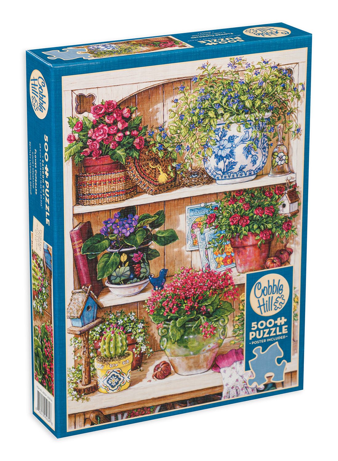 Puzzle Cobble Hill din 500 XXL de piese - Colț de flori