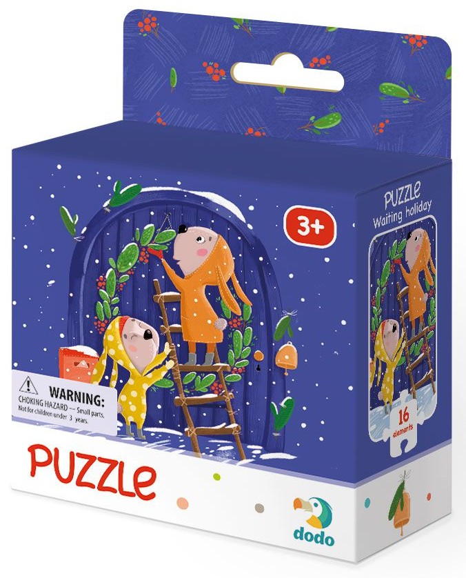 Puzzle Dodo din  16 piese -Așteptând Crăciunul