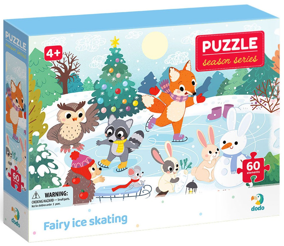 Puzzle DoDo din 60 piese - Patinoar