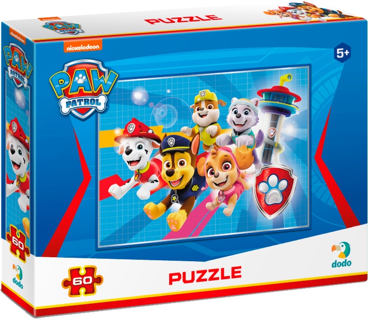 Puzzle DoDo din 60 piese - Patrula Cățelușilor: Echipa