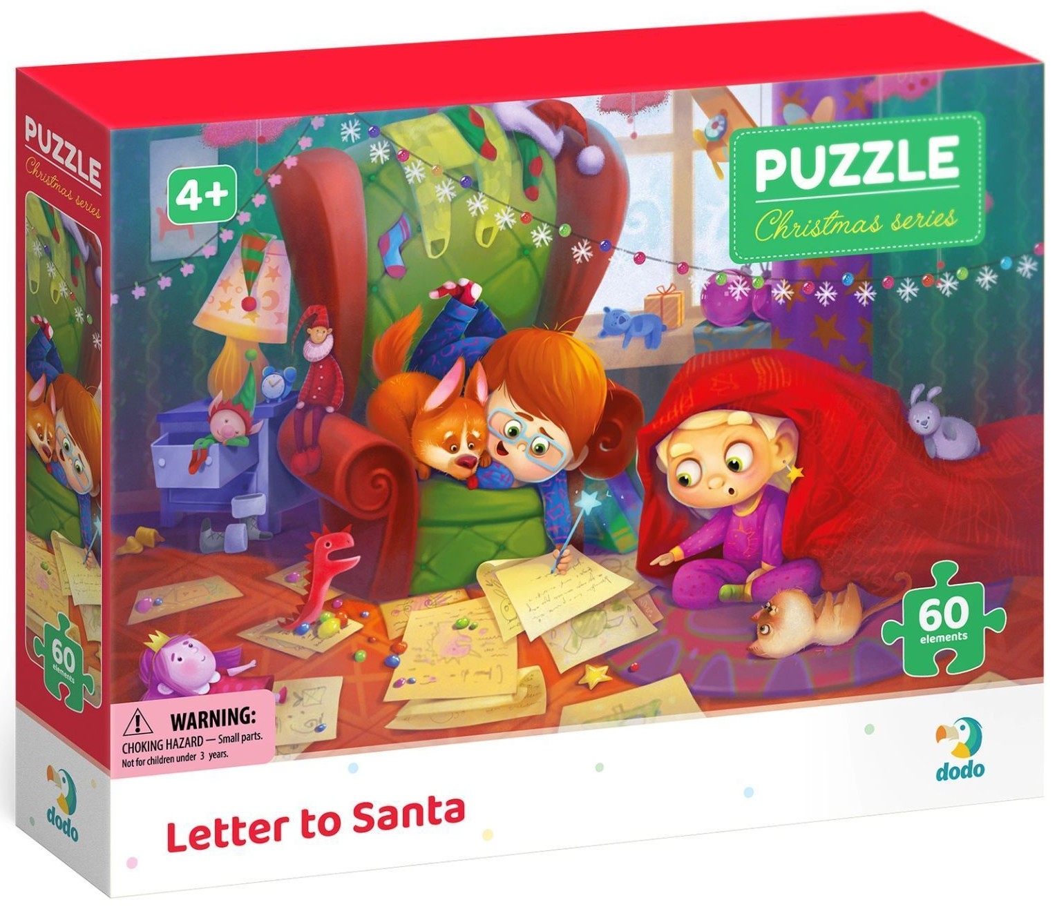 Puzzle DoDo  din 60 piese - Scrisoare către Moș Crăciun