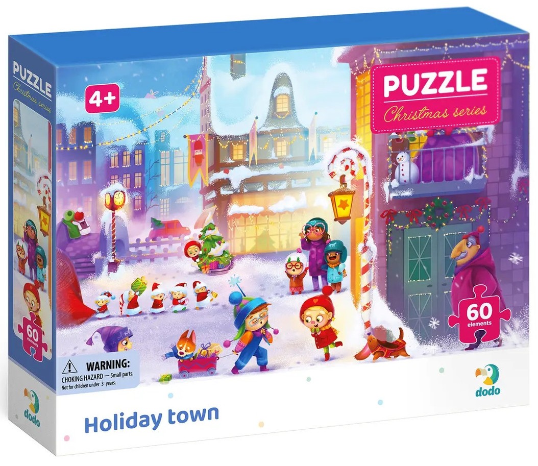 Puzzle DoDo din 60 piese - Oraș festiv