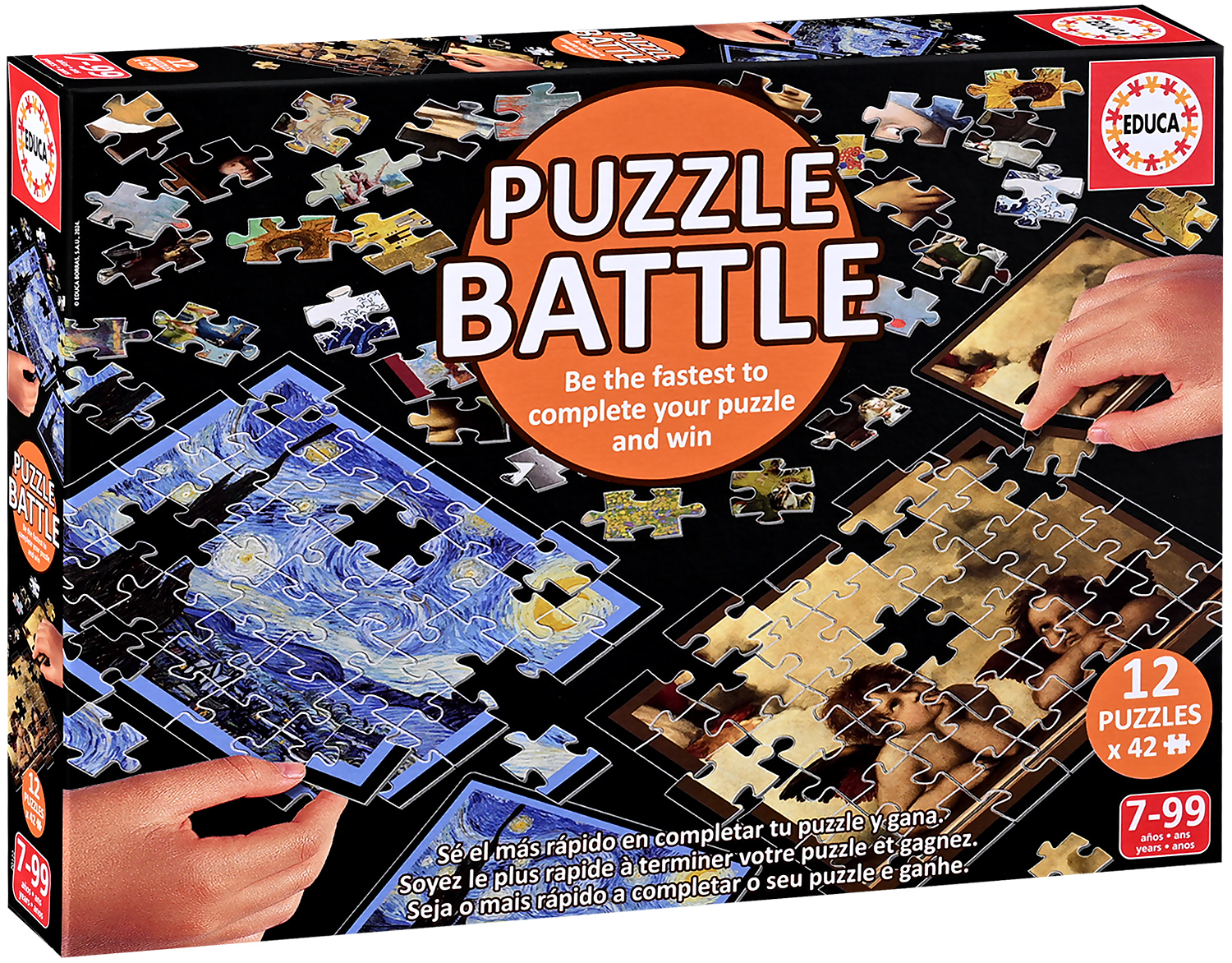 Duel puzzle Educa din 12 x 42 piese - Artă