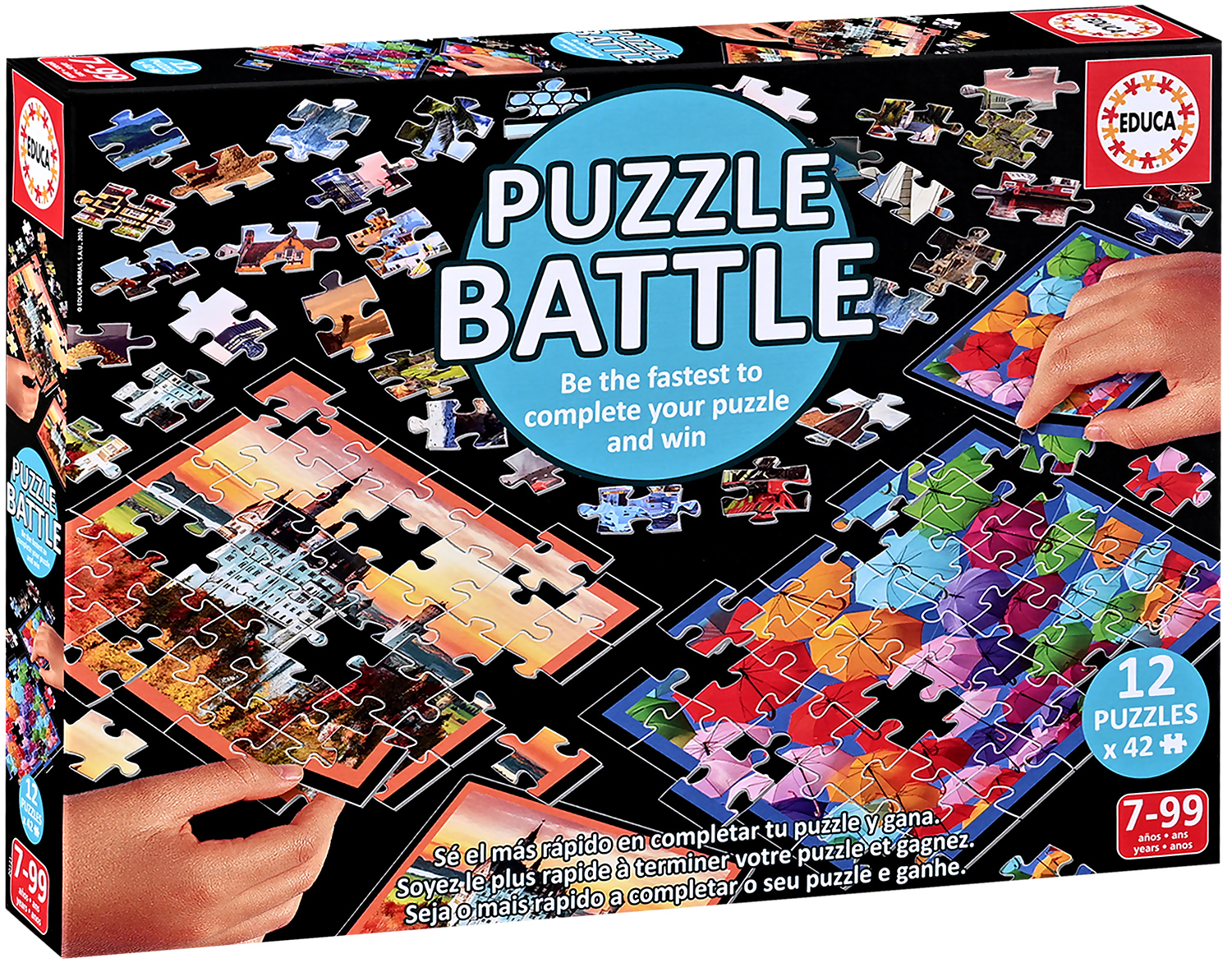 Duel puzzle Educa din 12 x 42 piese - Călătorie