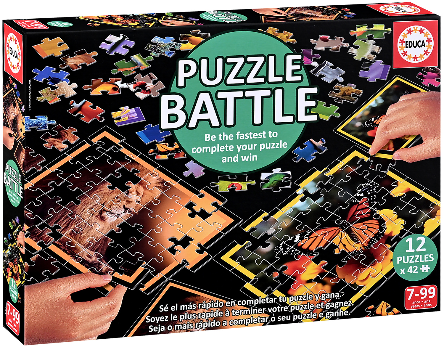 Duel puzzle Educa din 12 x 42 piese - Natură