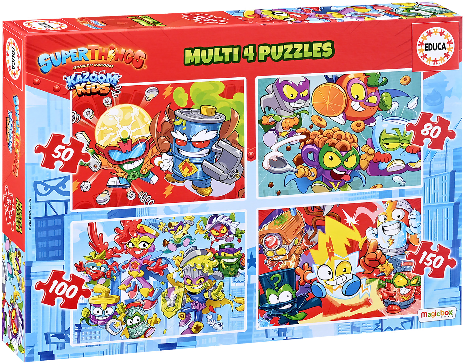 Puzzle Educa 4 in 1 - Lucruri minunate