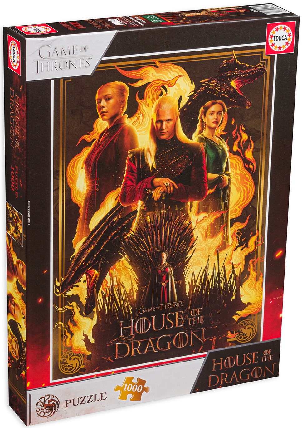 Puzzle Educa din 1000 de piese - Casa dragonului