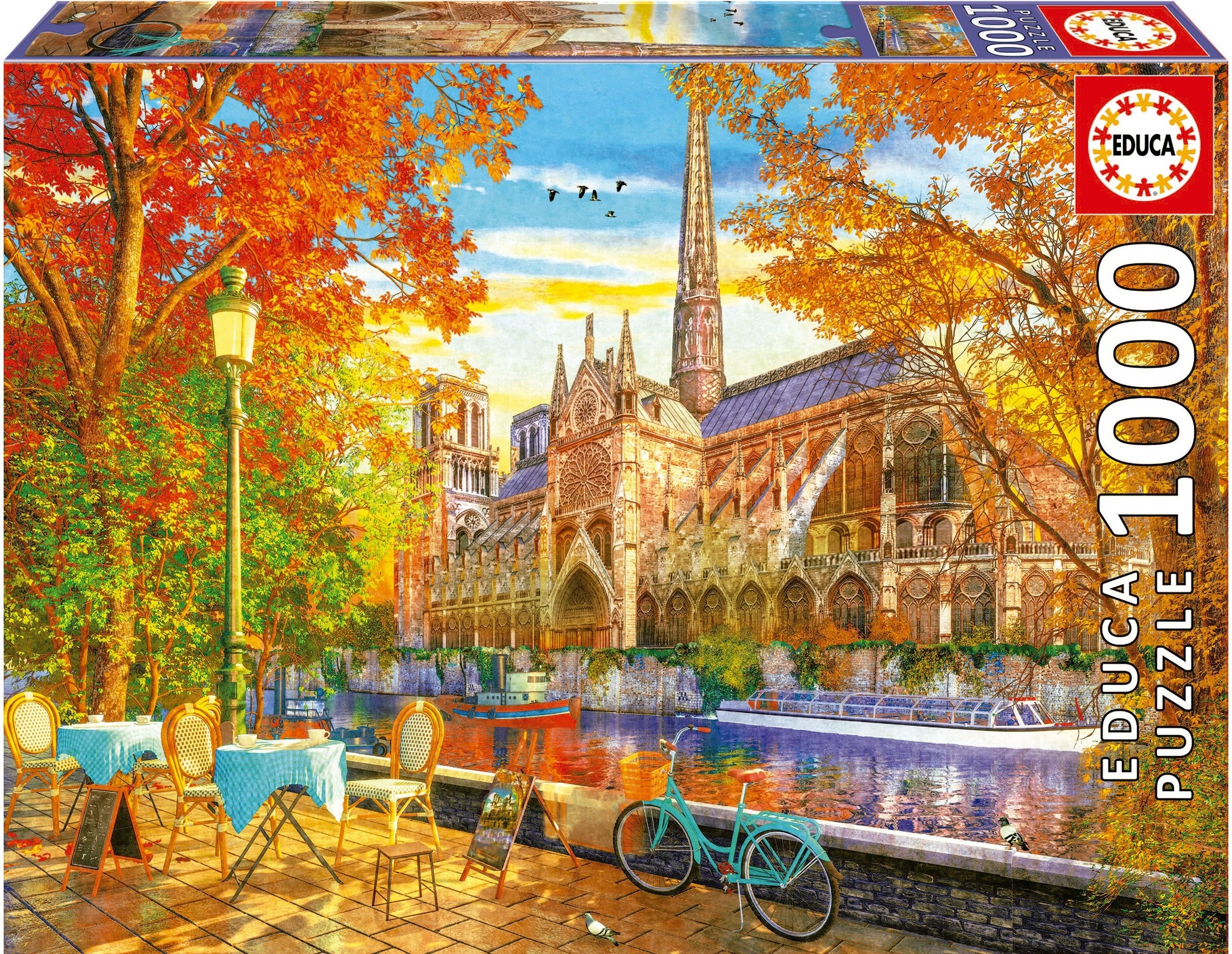 Puzzle Educa din 1000 de piese - Notre Dame toamna