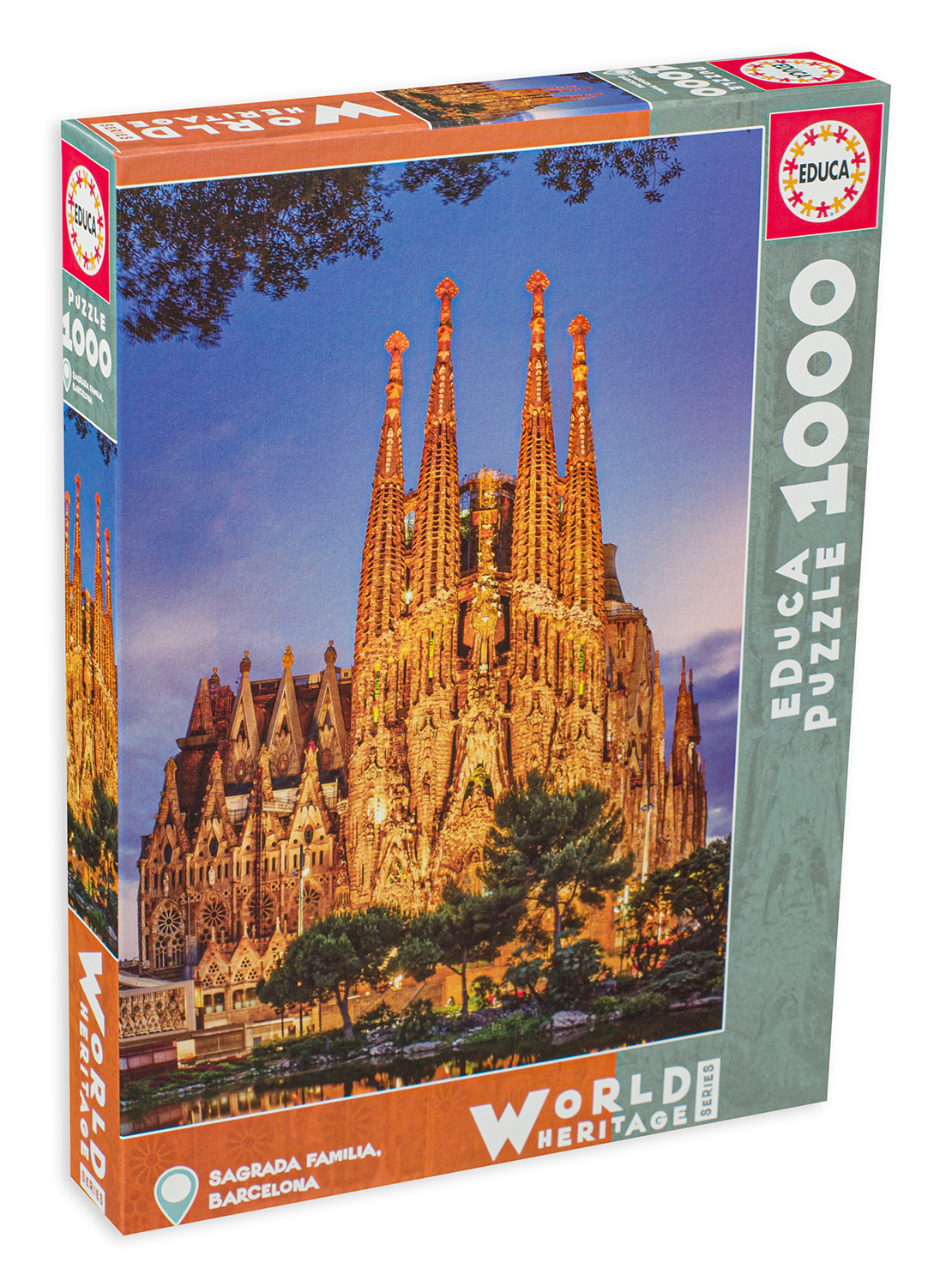 Puzzle Educa din 1000 de piese - Sagrada Familia, Barselona