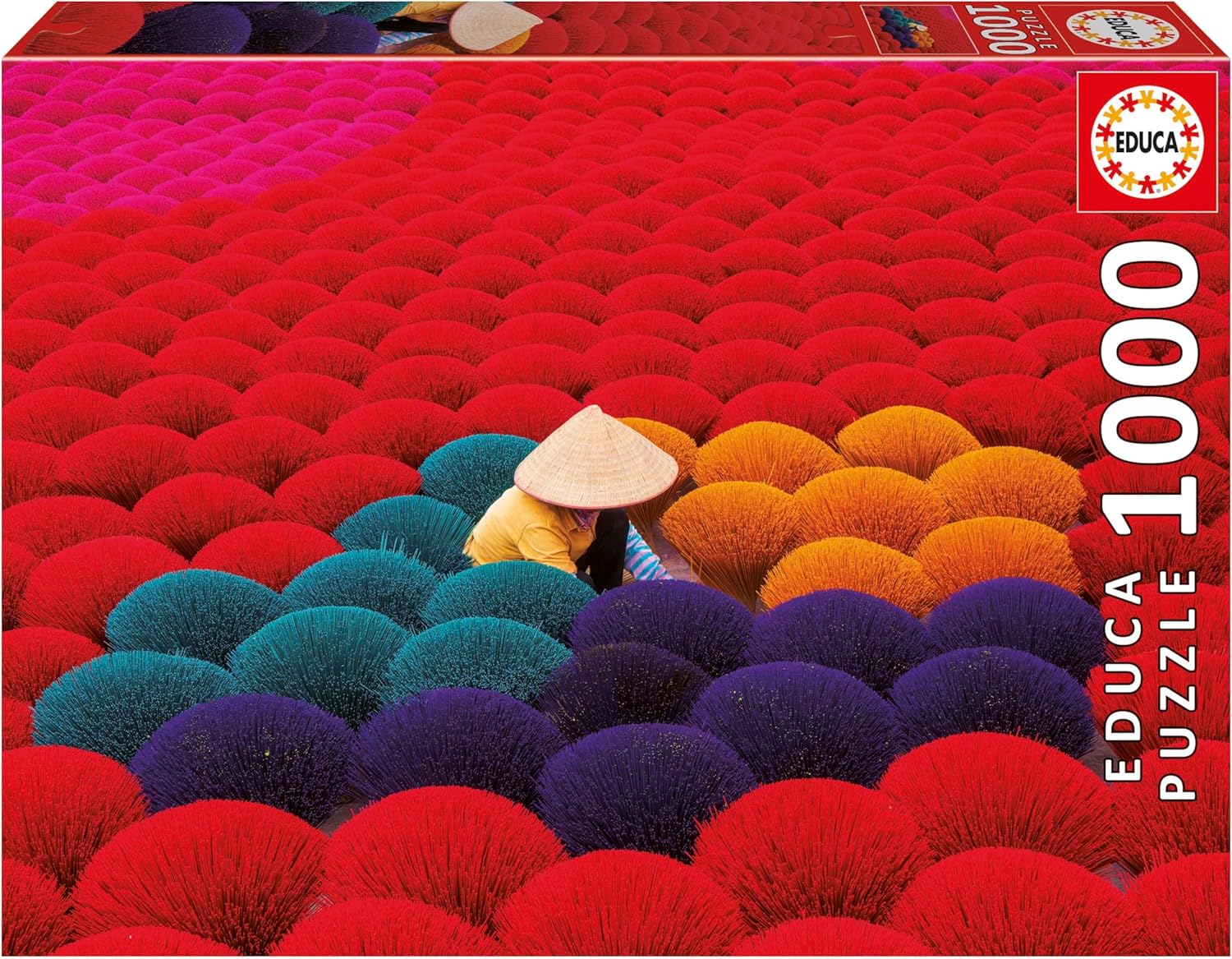 Puzzle Educa din 1000 piese - Satul Incense, Vietnam