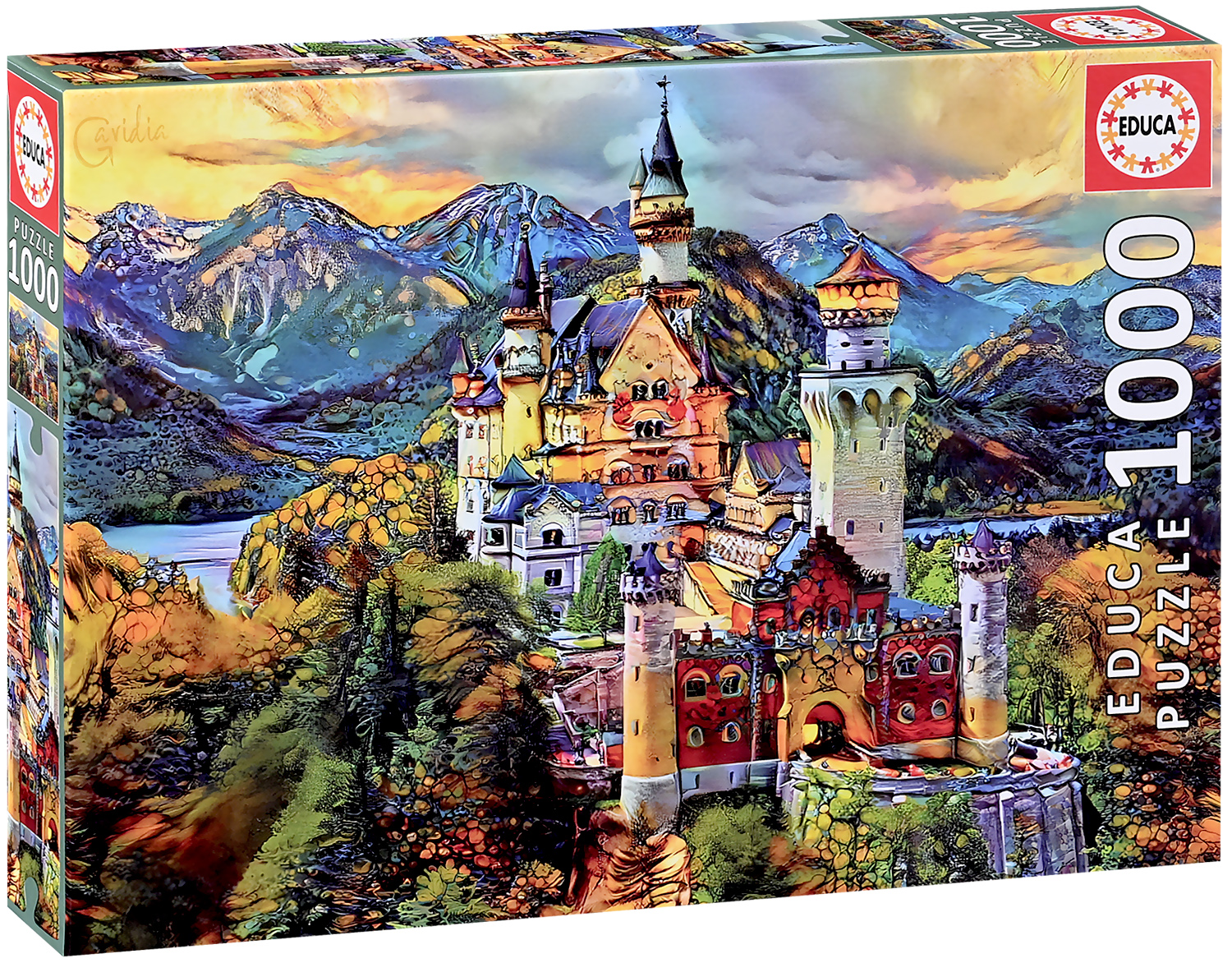 Puzzle Educa din 1000 piese - Castelul Neuschwanstein