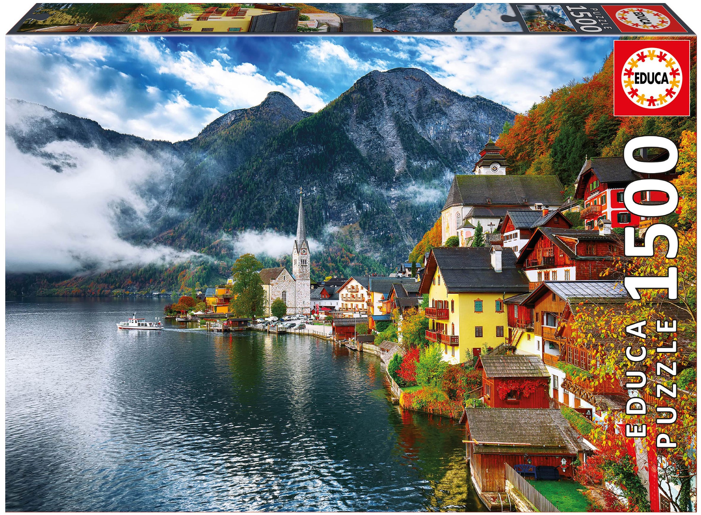 Puzzle Educa din 1500 de piese - Hallstatt, Austria