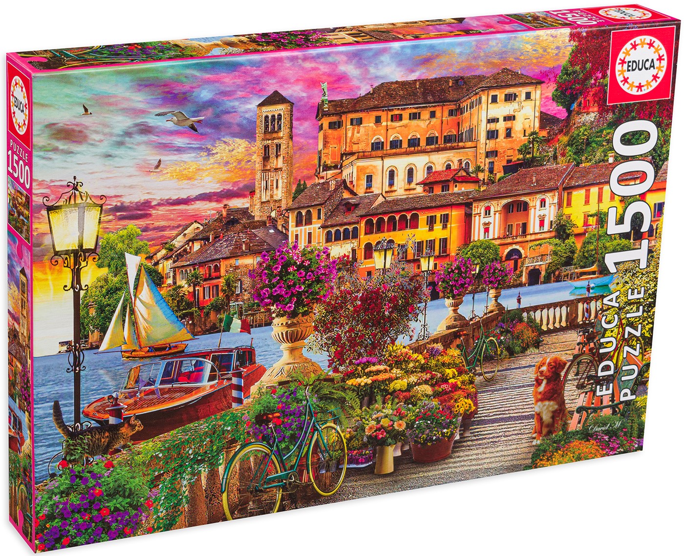 Puzzle Educa din 1500 de piese - Italian Alley