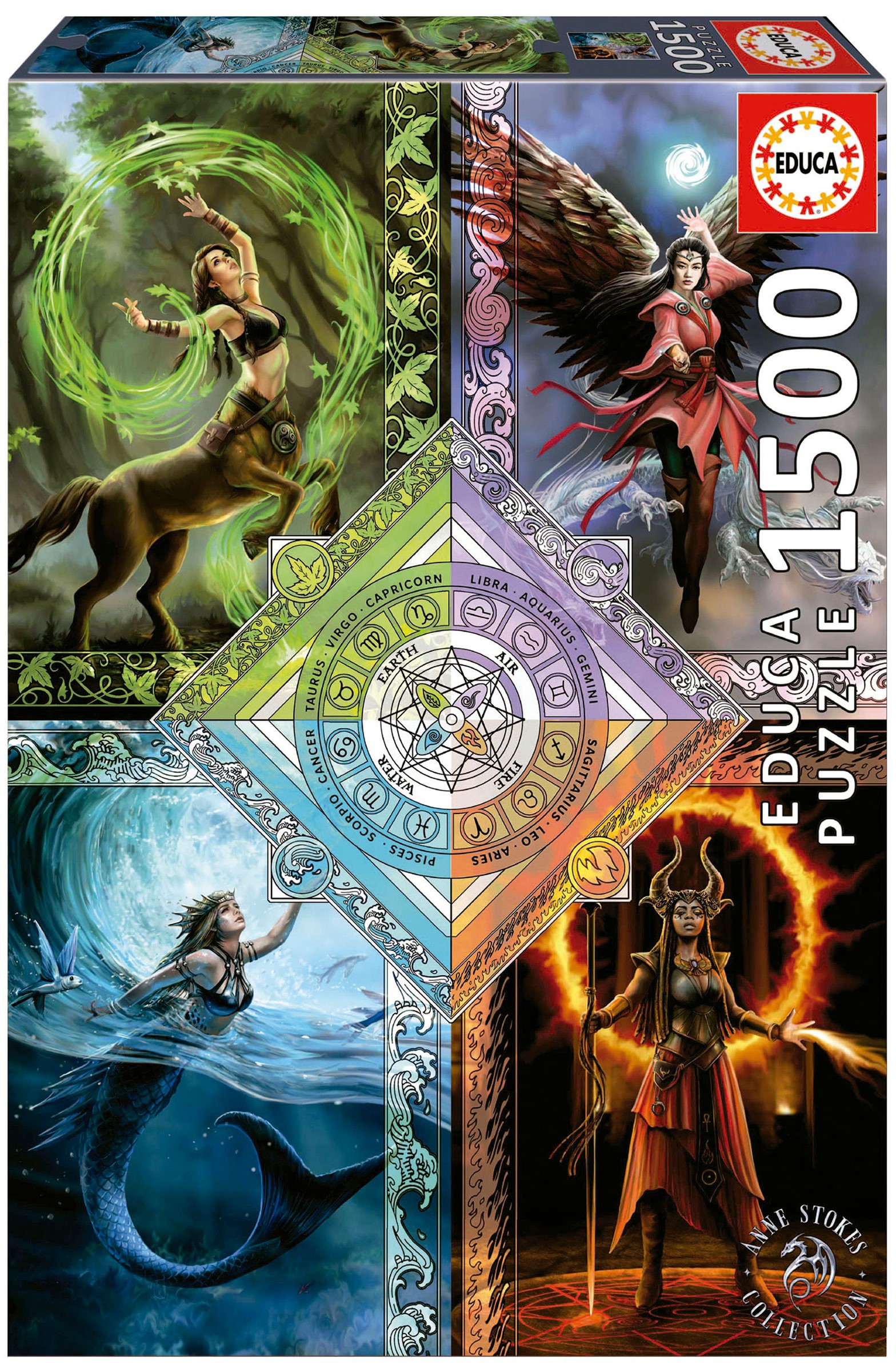 Puzzle Educa din 1500 de piese - Hartă stelară magică