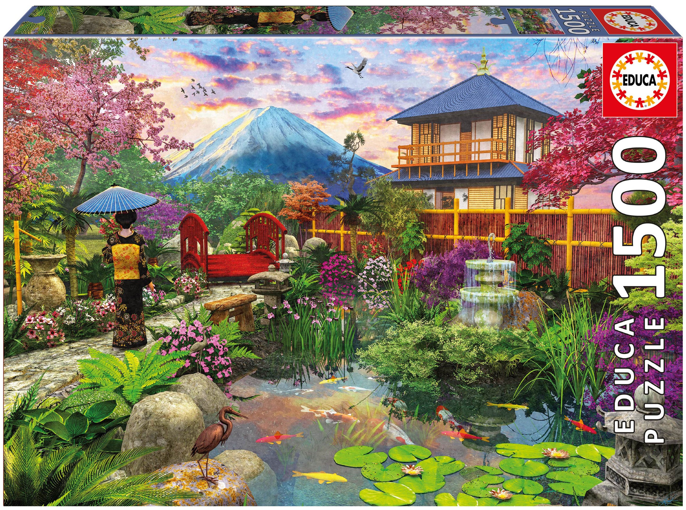 Puzzle Educa din 1500 de piese- Grădina Japoneză