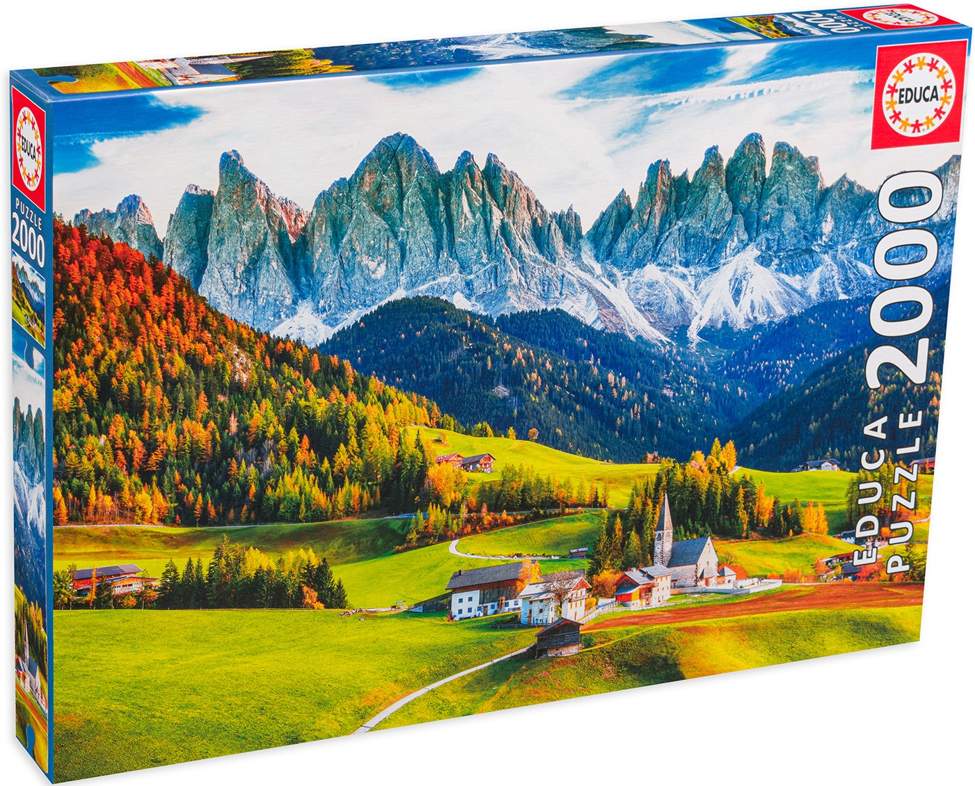 Puzzle Educa din 2000 de piese - Toamna în Dolomiți