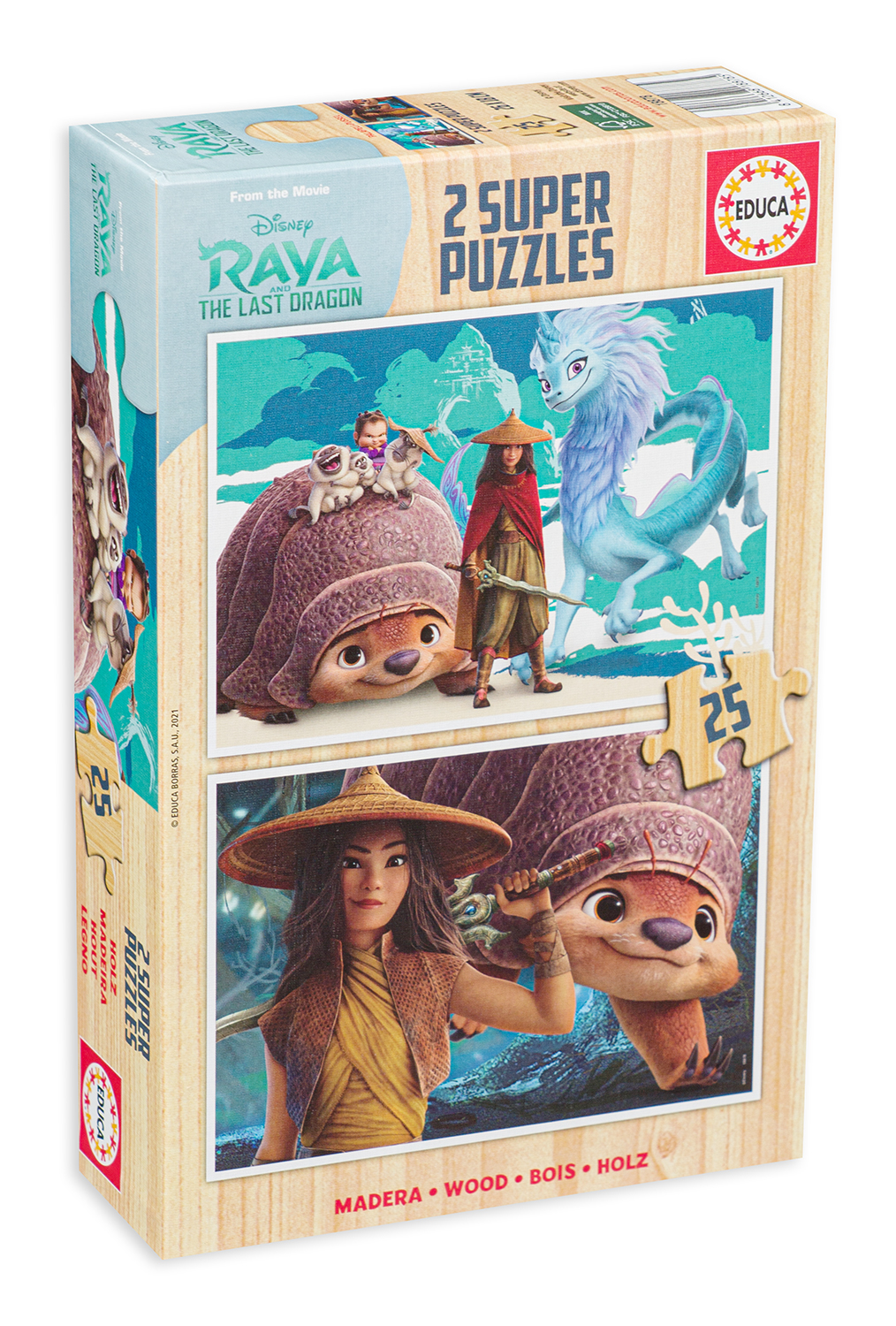 Puzzle Educa din 2 х 25 de piese - Raya and the last dragon