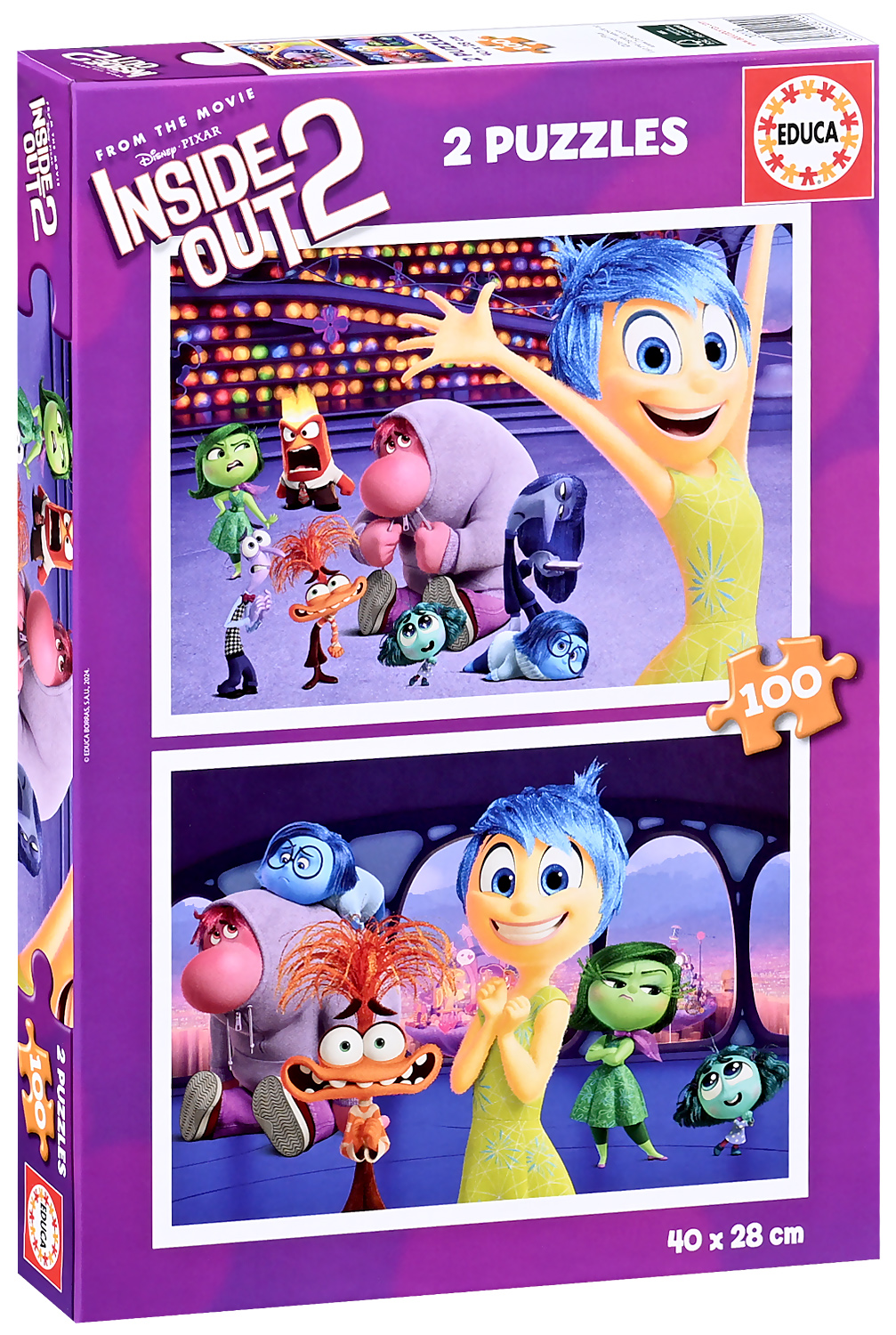 Puzzle Educa din 2 x 100 piese - Din interior spre exterior 2
